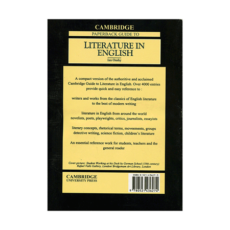 Literature in English by Ian Ousby back